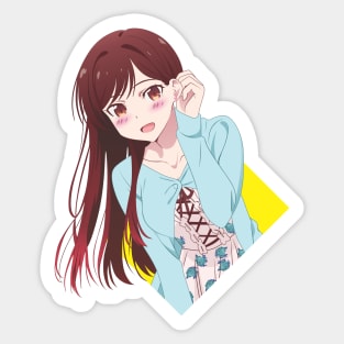 Mizuhara Chizuru large logo from Rent A Girlfriend Anime and Manga Sticker